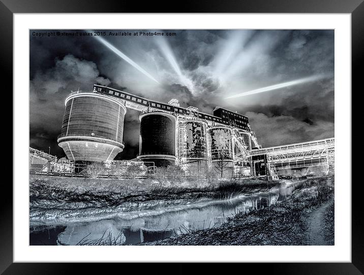  chemicals plant negative  Framed Mounted Print by stewart oakes