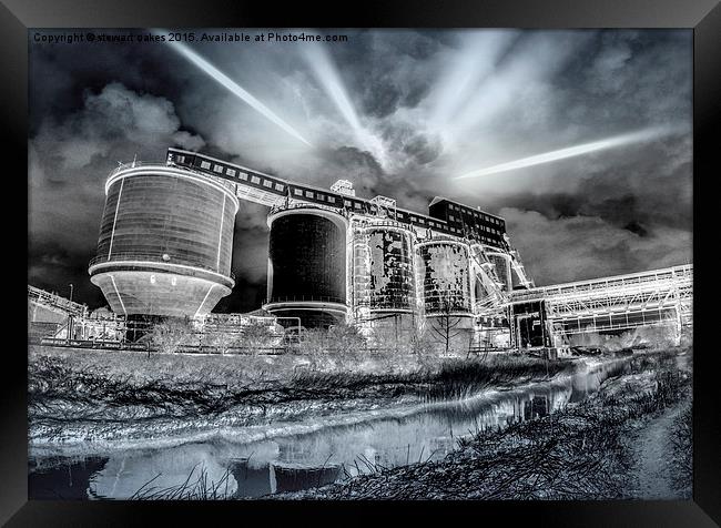  chemicals plant negative  Framed Print by stewart oakes