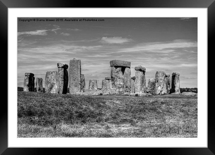 Stonehenge  Framed Mounted Print by Diana Mower