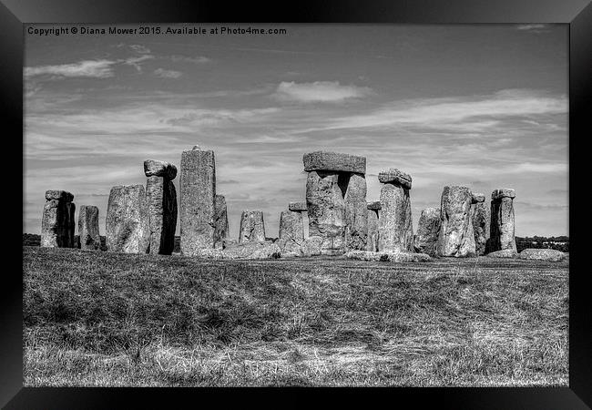 Stonehenge  Framed Print by Diana Mower