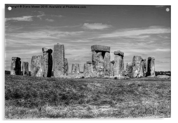 Stonehenge  Acrylic by Diana Mower
