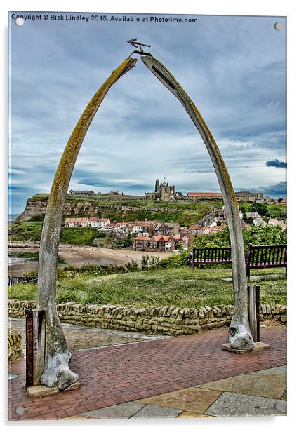  Whitby Abbey Acrylic by Rick Lindley