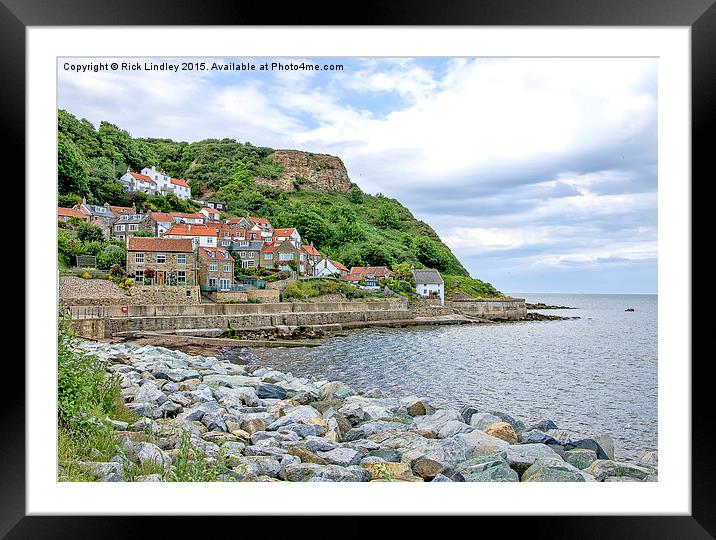  Runswick Bay Framed Mounted Print by Rick Lindley