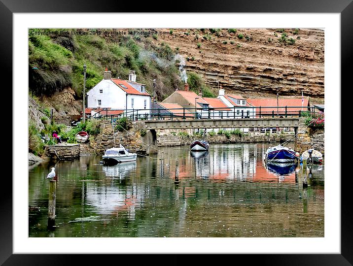  Staithes Framed Mounted Print by Rick Lindley