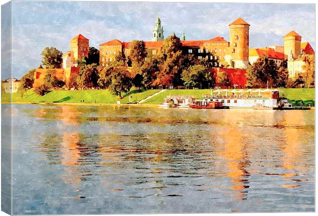  wawel castle,krakow,poland Canvas Print by dale rys (LP)