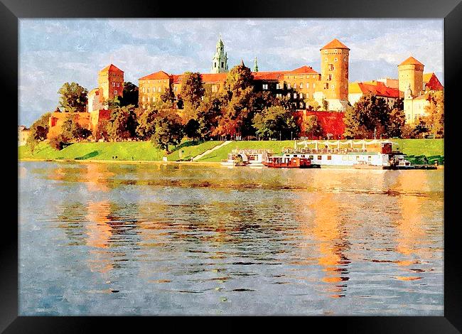  wawel castle,krakow,poland Framed Print by dale rys (LP)