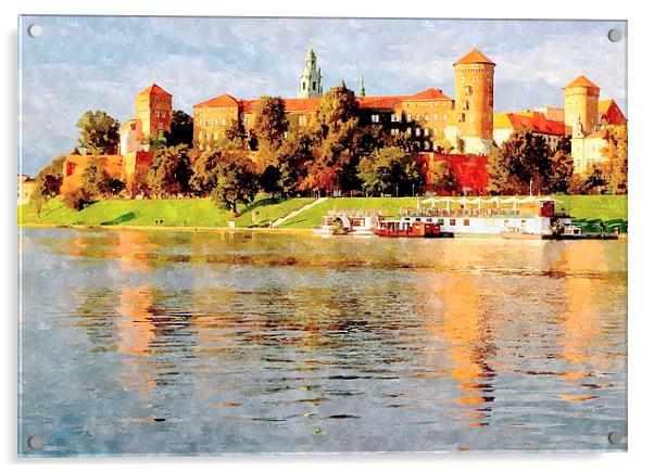  wawel castle,krakow,poland Acrylic by dale rys (LP)