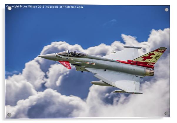  RAF Typhoon ZK315 Acrylic by Lee Wilson