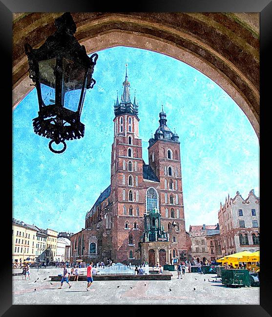  krakow-old town Framed Print by dale rys (LP)