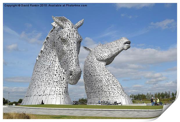 The Kelpies sculptures  Print by Photogold Prints