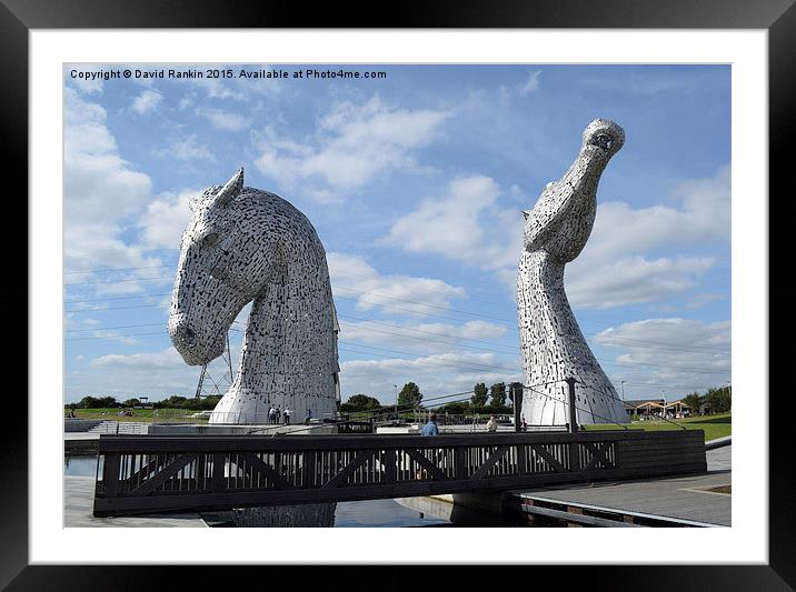 The Kelpies sculptures , Helix Park  Framed Mounted Print by Photogold Prints