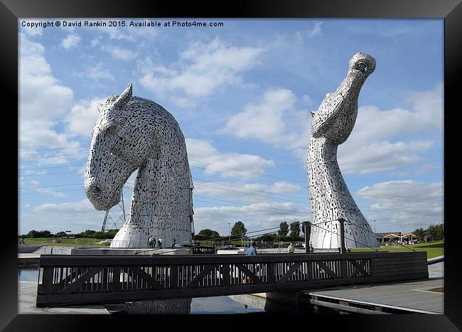 The Kelpies sculptures , Helix Park  Framed Print by Photogold Prints
