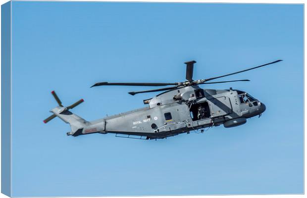 Merlin helicopter Canvas Print by Sam Smith