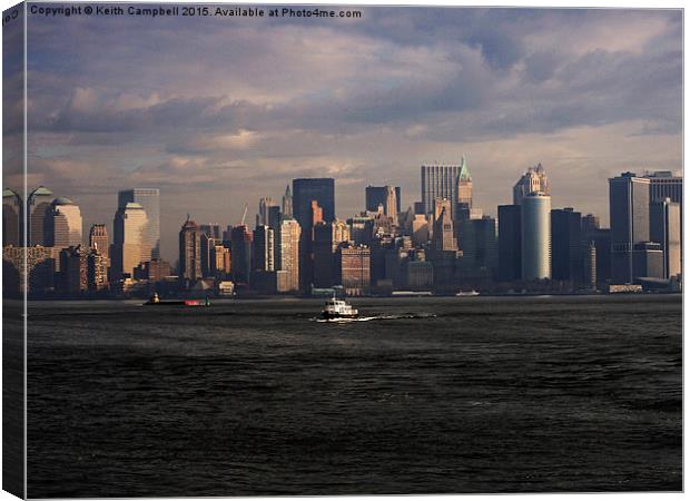  New York Skyline Canvas Print by Keith Campbell