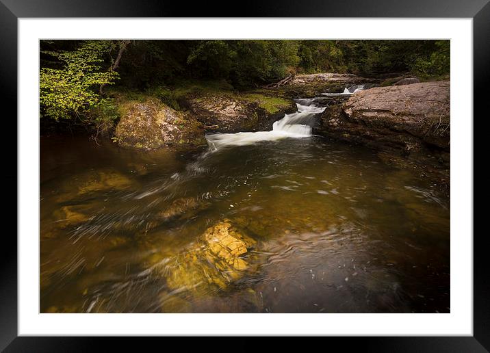  The Mellte river Framed Mounted Print by Leighton Collins
