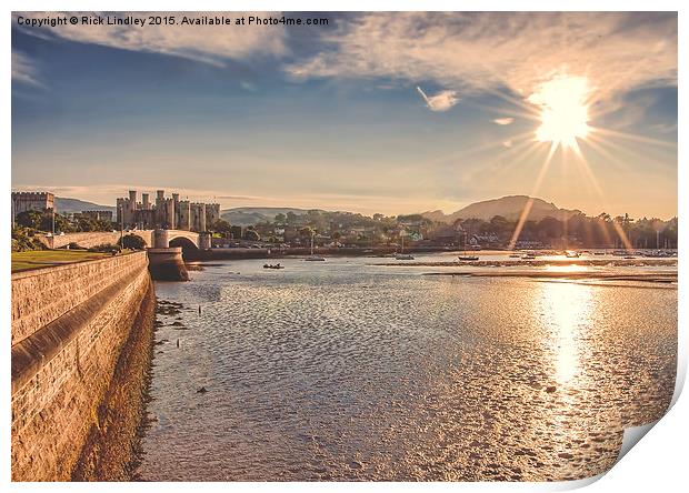 Conwy Castle Print by Rick Lindley