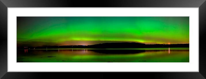   Aurora Over The Beauly Firth Framed Mounted Print by Macrae Images