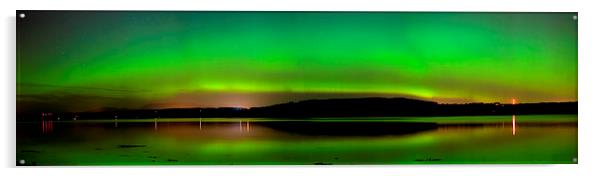   Aurora Over The Beauly Firth Acrylic by Macrae Images