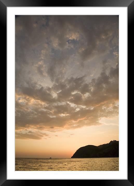 Levanto Beach, Liguria, Italy Framed Mounted Print by Ian Middleton