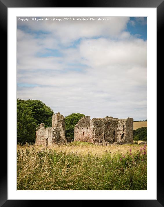  Hailes Castle, Scotland Framed Mounted Print by Lynne Morris (Lswpp)