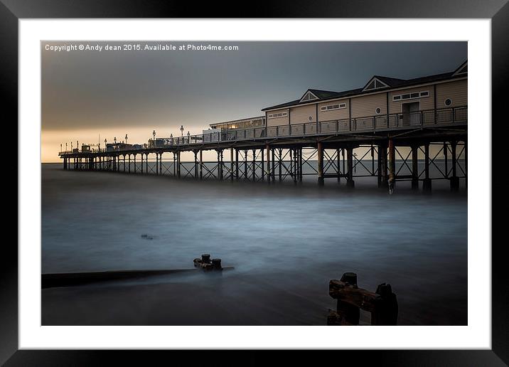  September morning at the pier Framed Mounted Print by Andy dean