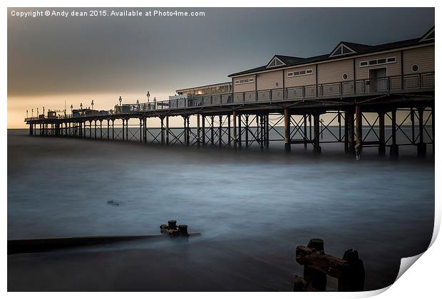  September morning at the pier Print by Andy dean