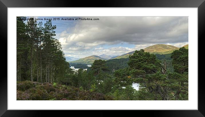 Glen Affric Panorama  Framed Mounted Print by Jamie Green