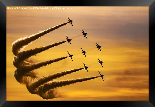 Red Arrows Framed Print by Jason Tait