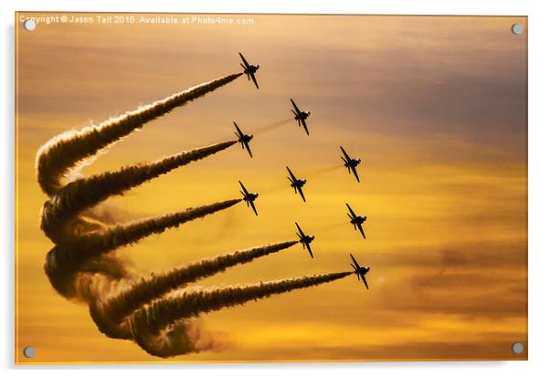Red Arrows Acrylic by Jason Tait
