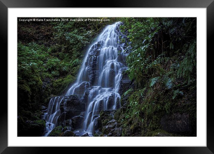 The wonder of Fairy Falls, Oregon  Framed Mounted Print by Hans Franchesco