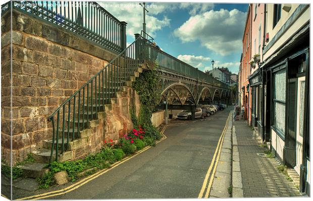  The Iron Bridge at Exeter  Canvas Print by Rob Hawkins