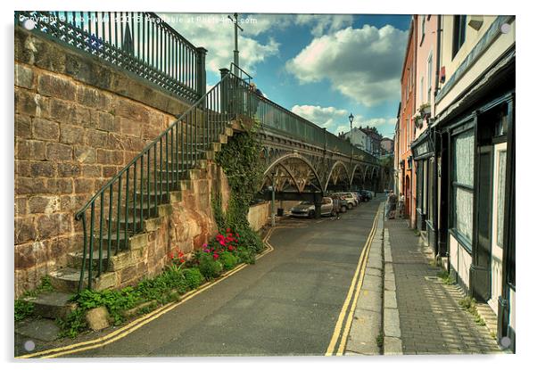  The Iron Bridge at Exeter  Acrylic by Rob Hawkins