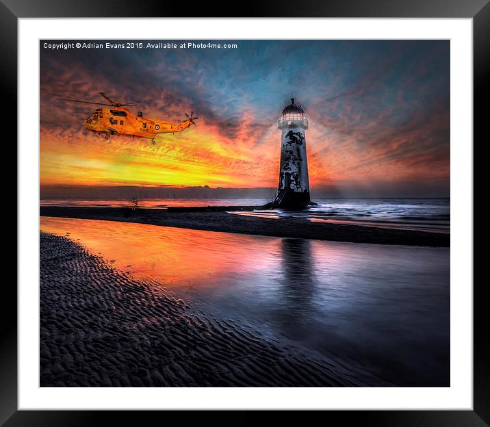The Abandoned Talacre Lighthouse  Framed Mounted Print by Adrian Evans