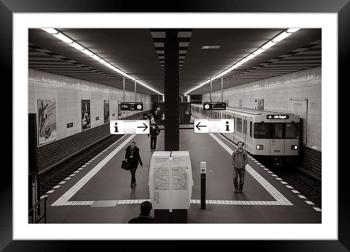  Berlin Underground Framed Mounted Print by Sean Wareing