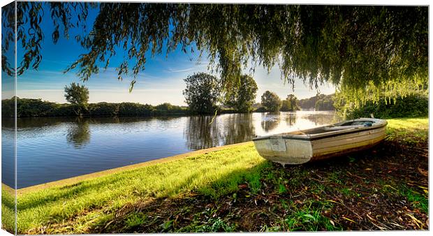 River Yare Boat Canvas Print by Alan Simpson