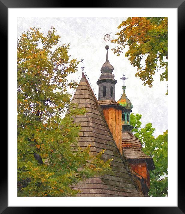  wooden church...poland Framed Mounted Print by dale rys (LP)