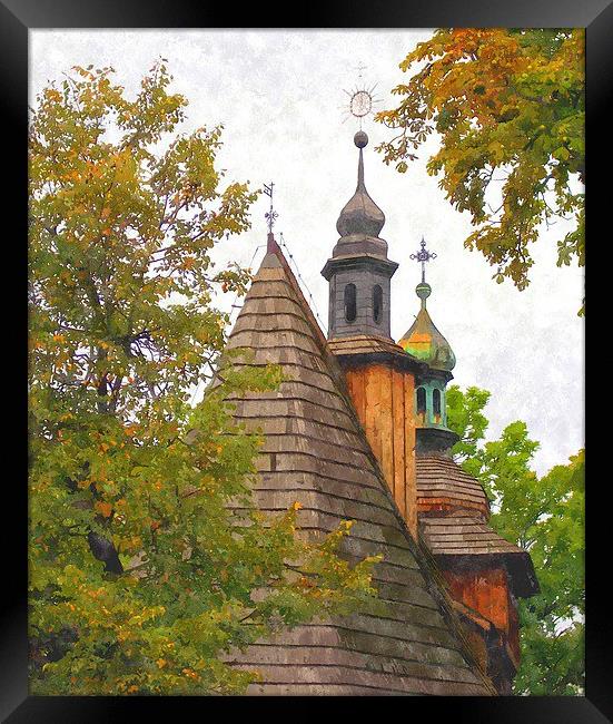  wooden church...poland Framed Print by dale rys (LP)