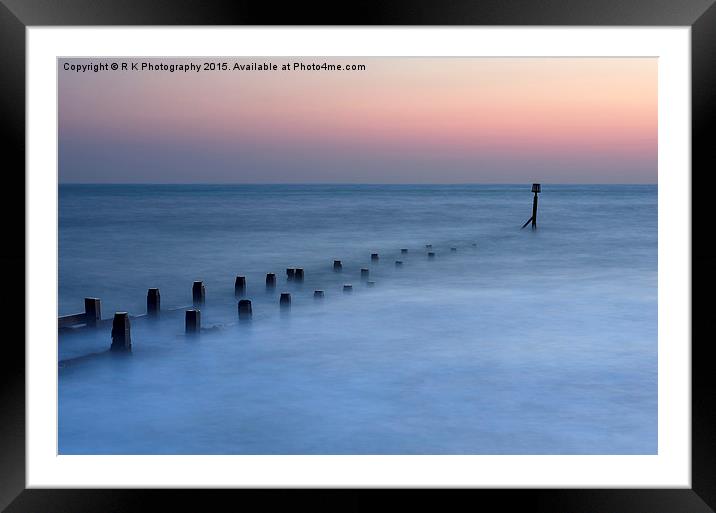  Overstrand sunrise Framed Mounted Print by R K Photography