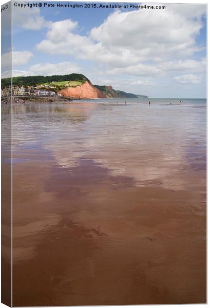  Sidmouth Seafront Canvas Print by Pete Hemington