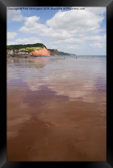  Sidmouth Seafront Framed Print by Pete Hemington