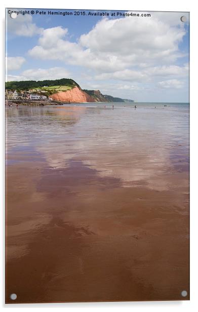  Sidmouth Seafront Acrylic by Pete Hemington