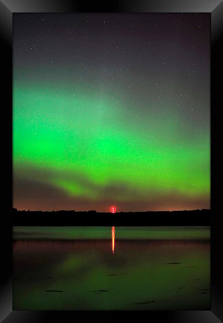  Northern Lights Framed Print by Macrae Images