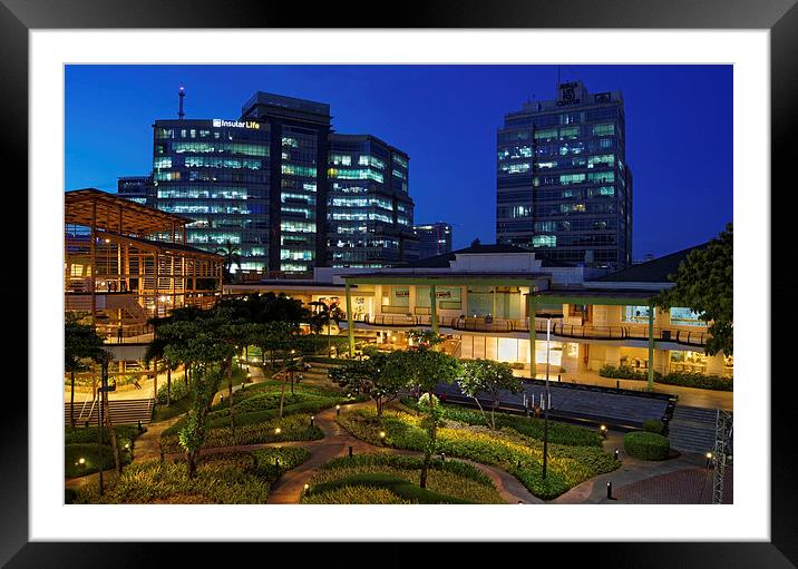 Ayala Center Cebu City Framed Mounted Print by Darren Galpin