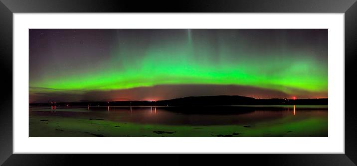   Northern Lights Framed Mounted Print by Macrae Images