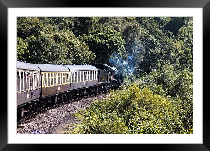The Paignton Steam Train Framed Mounted Print by J Biggadike