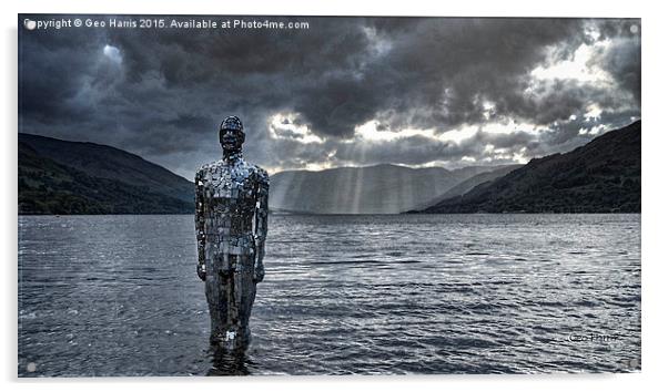  Still@Loch Earn Acrylic by Geo Harris