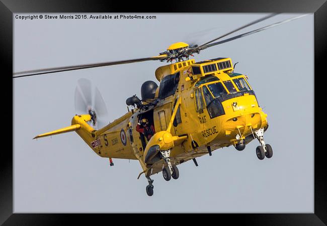 Sea King - Search & Rescue Framed Print by Steve Morris