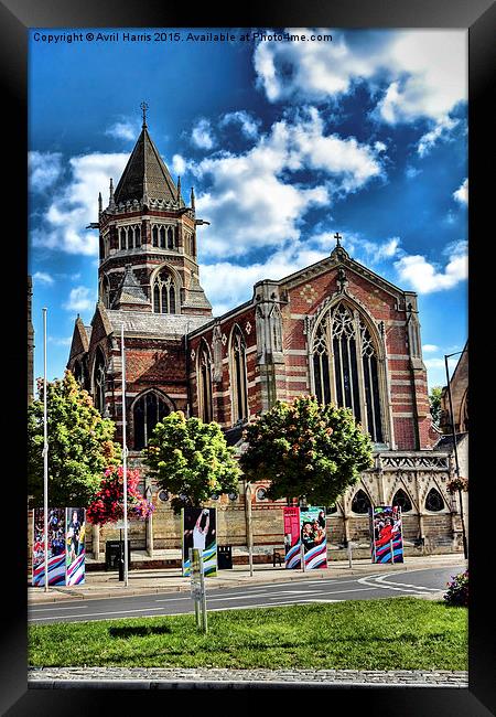  Rugby school chapel Framed Print by Avril Harris