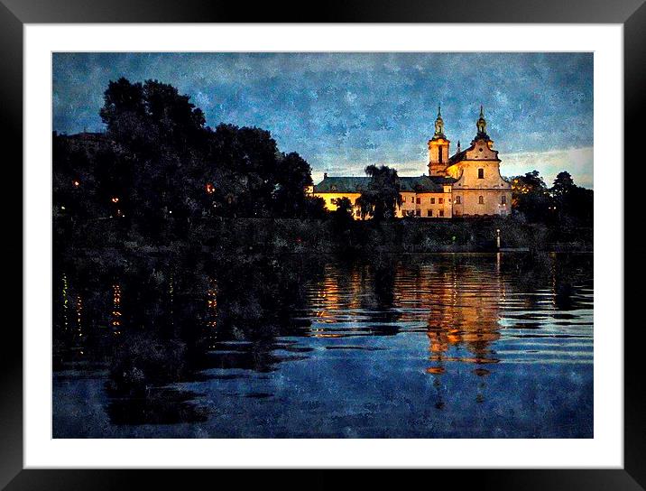  church on a hill-krakow Framed Mounted Print by dale rys (LP)