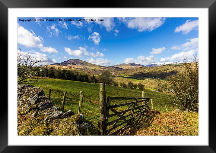 Snowdonia View Framed Mounted Print by Steve Morris